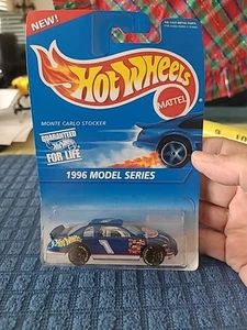Hot Wheels #440 / 14860 -  Monte Carlo Stocker 1996 Model Series - Blue - Picture 1 of 9
