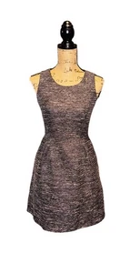 Vestido Vaina The Limited Negro Plata Tweed Talla 0 - Imagen 1 de 5