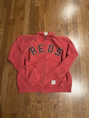 47 Zíper Completo Aflito Vintage Look Cincinnati Reds Masculino G - Imagem 1 de 3