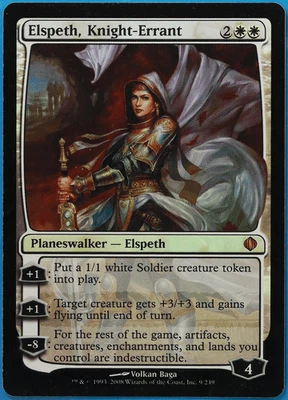 Elspeth, Knight-Errant FOIL Shards of Alara HEAVILY PLD CARD (505978) ABUGames - Image 1 of 2