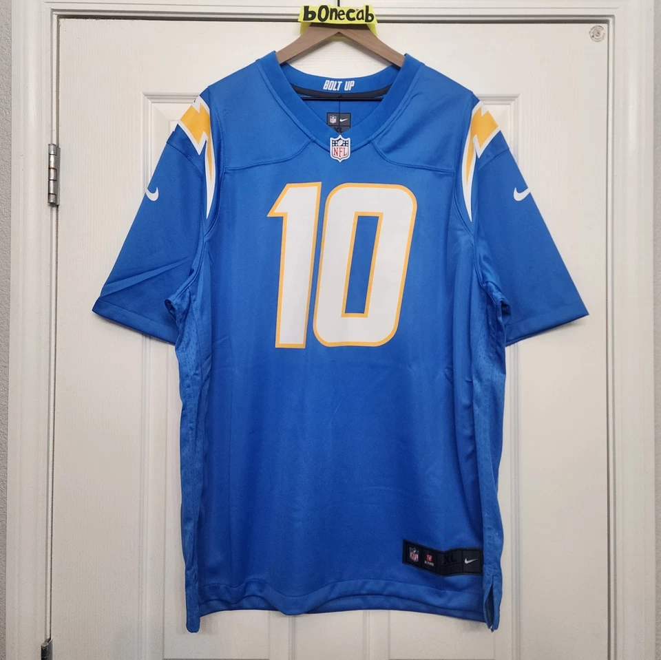 Camiseta Chargers XL Los Angeles Justin Herbert LA Nike Juego Auténtica NUEVA Para Hombre Foto 1 de 4