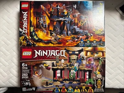 Lego Ninjago 71717 Journey Skull Dungeon & 71735 Tournament Of Elements - Sealed - Image 1 of 4