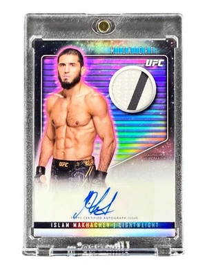 Islam Makhachev 2024 Topps Midnight UFC Patch Auto #RCA-IMA Champion Refractor - Image 1 of 2