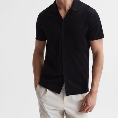 Camisa REISS Para Hombres Caspa Cuello Cubano - Grande Foto 1 de 4