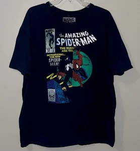 Offizielles Marvel The Amazing Spider-Man Ausgabe 252 schwarzes Herren-T-Shirt Größe 2XL - Bild 1 von 4
