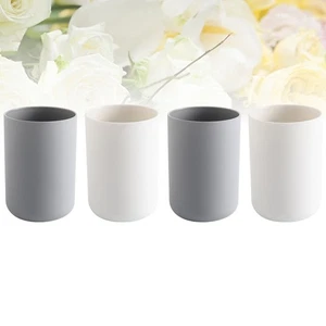 4 PEZZI Tazza Spazzolino da Denti Amanti del Viaggio Tazze e Portaoggetti Bagno Gargarismi - Foto 1 di 11