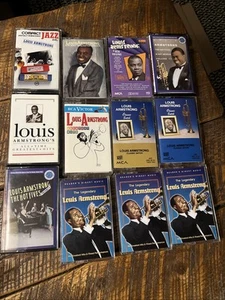 Lot of 12 LOUIS ARMSTRONG Cassette Tapes Satchmo - Picture 1 of 8