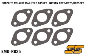 SUPER SEAL GRAPHITE LAMINATED EXHAUST MANIFOLD GASKET : FITS NISSAN RB20/RB25 - Picture 1 of 2