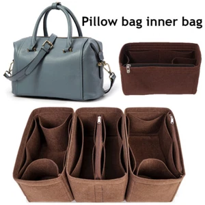 Bolsa de inserción de fieltro portátil Bolso de mano Organizador Bolsa de cosméticos Bolsa Soporte η - Imagen 1 de 12