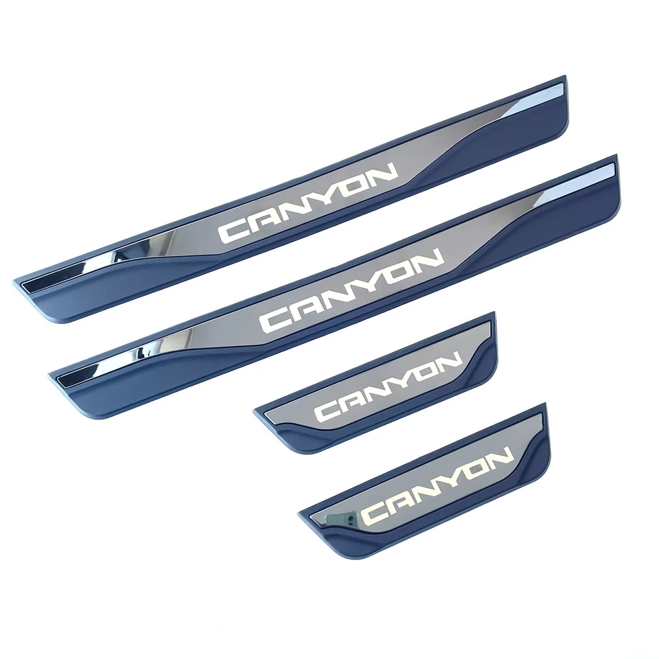 Para 2024 GMC Canyon Accesorios Auto Puerta Alféizar Cubierta Placa Panel Protector Paso Foto 1 de 4