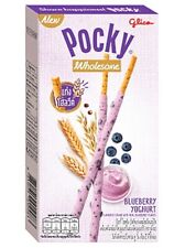 Fruity Blueberry Whole Wheat glico POCKY Biscuit Stick Coated Blueberry Cream