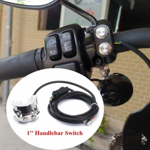 1" Handlebar Switch Kit For Harley Touring Dyna V-Rod Sportster with AERO AERO-A - Picture 1 of 8