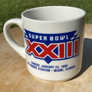 SUPER BOWL XXIII 23 NFL Coffee Mug Formal Football 1989 Bengals 49ers Niners - Picture 1 of 4