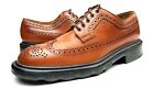 TODS 11 US Brown Gun Boat Wingtip Dress Shoes 10 UK w/ Thick Rubber Outsole