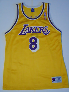 Large 1990s Vintage 1998 Kobe Bryant Los Angeles Lakers Champion Jersey Size 44