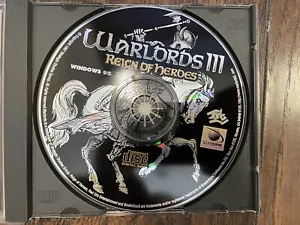 Warlords III 3: Reign of Heroes PC CD-ROM 1997 solo disco - Imagen 1 de 3