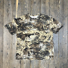Real Tree T-Shirt Y2k Usa Short Sleeve Camo Army Hunting Tee, Green, Mens Large