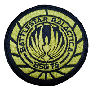 Battlestar Galactica BSG-75 Yellow Gold 4" Uniform Patch- Mailed from USA
