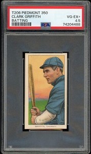 1909-1911 T206 Clark Griffith Batting HOF Cincinnati Reds PSA 4.5 VG-EX+ PWCC-A