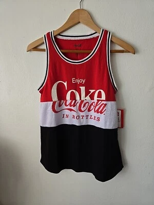 Coca Cola Coke 1886 Women's Tank Top Size SMALL Red White Black - Image 1 of 4