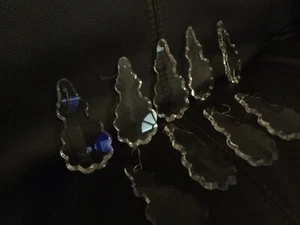 9 Vintage Pendalouge Crystal Prisms - Picture 1 of 3