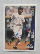 Ellis Burks 1996 Upper Deck CC autographed hand signed #534 Colorado Rockies 