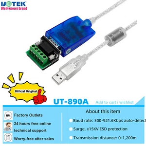 USB to RS-485 RS-422 Converter DB9 RS485 RS422 Usb 2.0 Cable ESD Magnetic Ring - Picture 1 of 12