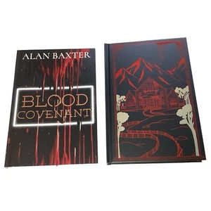 Signed Blood Covenant Alan Baxter Twisted Retreat Foil Gloss Digi Edges New HC - Picture 1 of 8