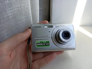 🔥Casio Exilim EX-Z60 Silver 6.0MP digital compact camera🔥WORKing FULL Set🔥 - Picture 1 of 7