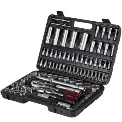 AMC Set Chiavi Cricchetto 108 Pezzi chiavi a Bussola Professionale con Valigetta