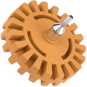 Folienradierer Gummi Radierscheibe Ø100mm Folienentferner Aufkleber Entferner - Bild 1 von 5