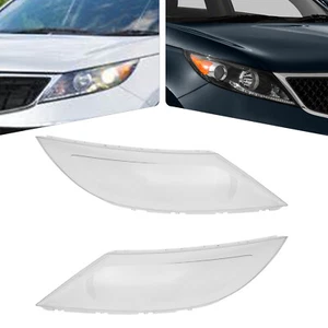 For Kia Sportage 2009-2014 Front Headlight Head Lamp Len Cover Left & Right Side - Picture 1 of 18