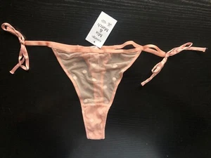 Woman Mesh Thong Medium Sheer Underwear Panties Tie Side Knickers UK 12 - Picture 1 of 6