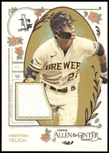 2024 Topps Allen & Ginter CHRISTIAN YELICH Jersey Relic Brewers - Picture 1 of 2