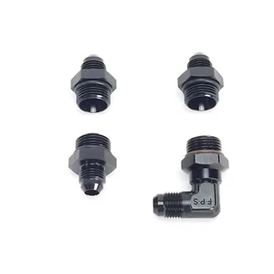 Tight Clearance Fuel Rail Fitting Kit, 1-90 Degree, 3-Straight -6AN  -8ORB Rails - Bild 1 von 5