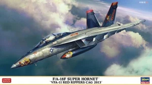 Hasegawa 02385 - 1/72 FA-18F Super Frelon, VFA11 Red Rippers Cag 2013 - Neuf - Photo 1/1