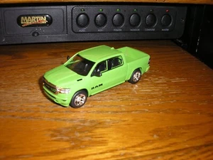 RARE 1/48 ? 4 3/4" 2019 DODGE Ram 1500 Crew Cab green with Chrome Rims Free Ship - Picture 1 of 5