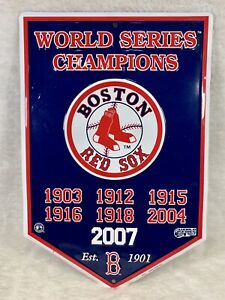 Red Sox World Series Champions 2007 Genuine Merchandise Boston Aluminum Sign
