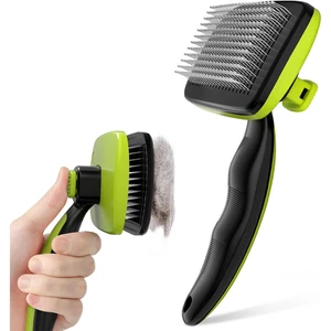 Pecute Cat Brush Dog Brush, Cat Hair Brush for Grooming, Self Cleaning Slicker - Picture 1 of 9