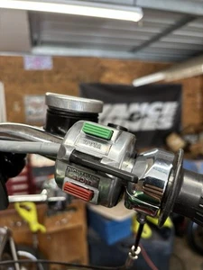 Green Lucas Cluster Console Starter Switch / Button Triumph Norton Alton - Picture 1 of 7