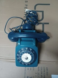 Téléphone bleu Socotel S63 à cadran PTT Vintage #A6 - Imagen 1 de 4