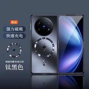 For vivo X Fold5 5G Luxury Hybrid Magnetic Hard PC Slim Bumper Glossy Cover Case - Picture 1 of 16