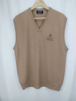 Peter Scott Herren Pullunder Weste Golf Club Print 100 % Lammwolle Gr. L/XL - Bild 1 von 4