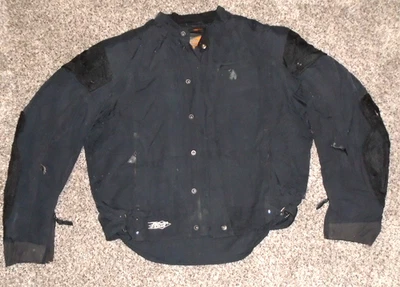 Chaqueta de motocicleta Power Trip | Para hombre mediana forrada negra ventilada Foto 1 de 3