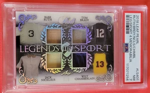 Babe Ruth BAT CARD #7/9 PSA 7 NR MINT Tom Brady JERSEY Jack Nicklaus WILT C LEAF - Picture 1 of 4