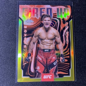 2025 Topps UFC Chrome #FUP-15 Movsar Evloev Fire Up Gold /50  - Bild 1 von 2