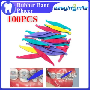 Colocador de banda elástica de goma de ortodoncia dental 100 piezas/bolsa para aparato ortopédico surtido de colores - Imagen 1 de 9