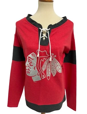 Официальный лицензированный продукт НХЛ женщин пуловер графический BH толстовка размер S - Изображение 1 из 4