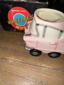 Vintage Applause Wheelees Rolling Ceramic Coffee Mug Car ‘57 Chevy Coupe 1957 - Picture 1 of 13