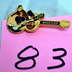 Hard Rock Cafe WHISTLER 1990s Guitar with Snowboarder PIN - HRC Catalog #1046NEW - Picture 1 of 1